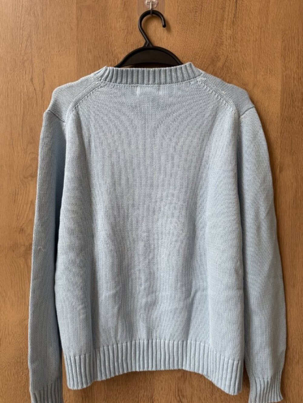 🧸 Polo Ralph Lauren Bear Knit Sweater Light Blue - Picture 2 of 6